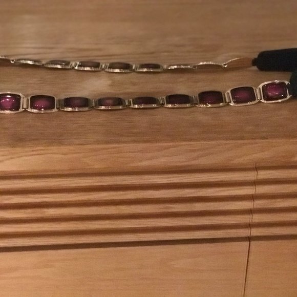 Cross body CELINE bag with purple crystal and gold strap. Bargain !! - Picture 9 of 10